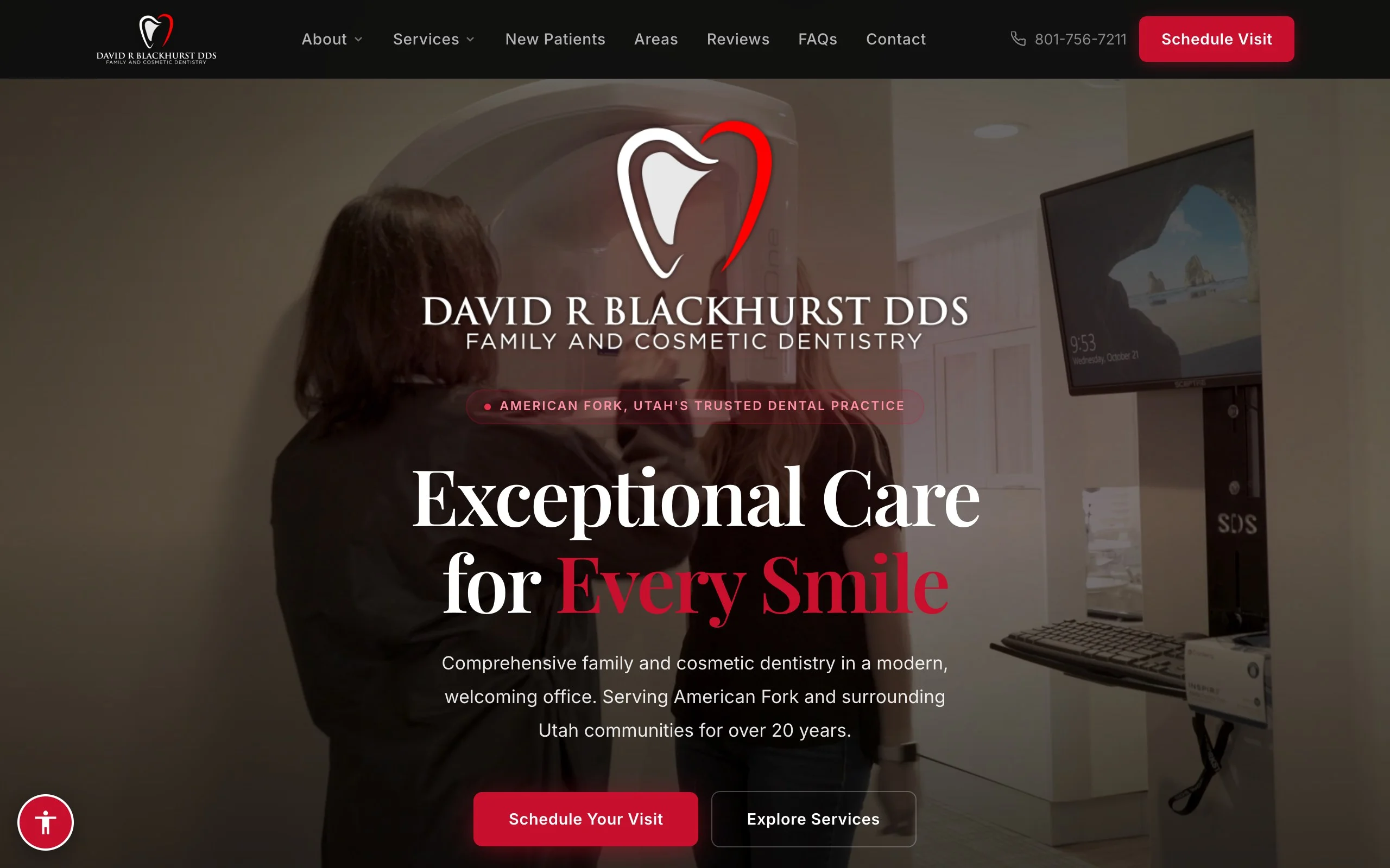 David R. Blackhurst DDS website, designed and built by Thornwood Digital