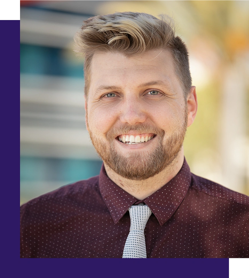 headshot of James Dann, head of paid advertising